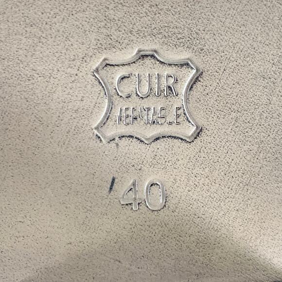 ANTHOLOGY PARIS Size 9 Black Leather Snake Embossed Back Zip Ankle Boots - Picture 8 of 8